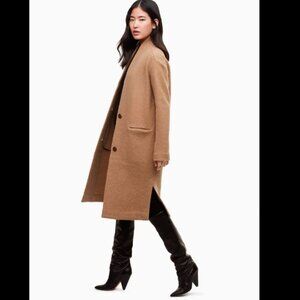 Aritzia Wilfred Dujardin Wool Jacket Tan/Camel